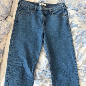 Abercrombie & Fitch The '90s Straight Mid Rise Jean